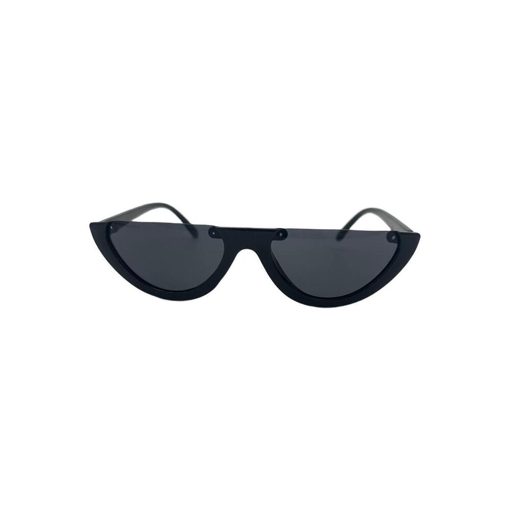 GIFIORE RetroHalf Round Cateye SunGlasses Black